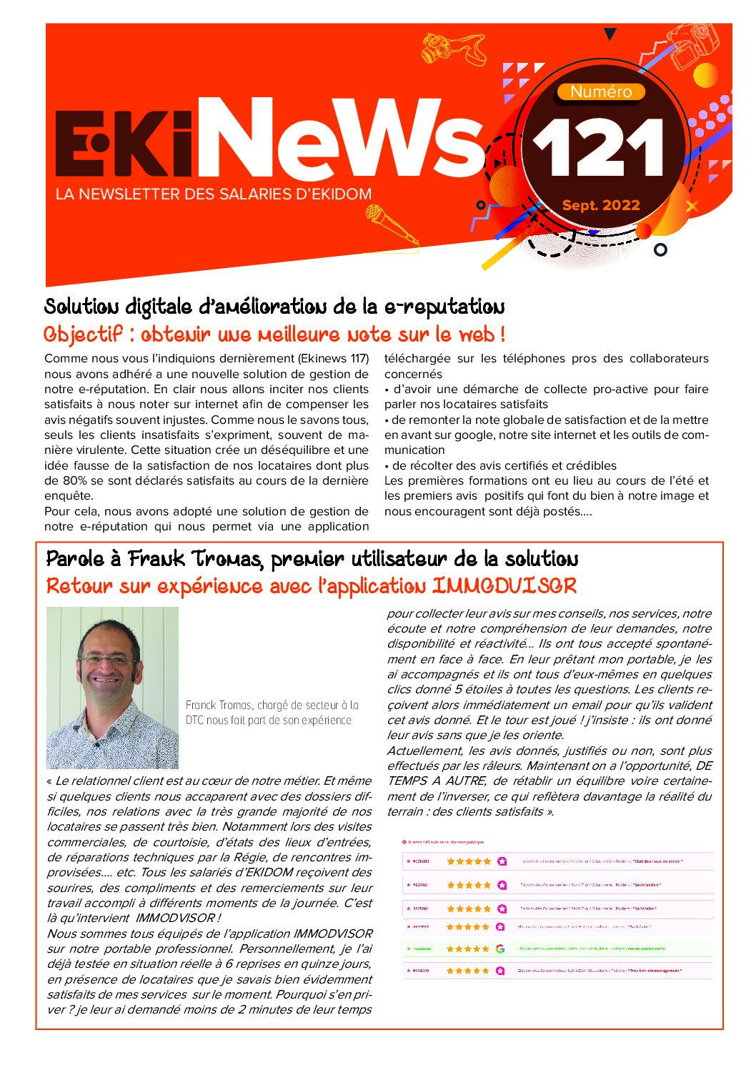 Image de couverture du journal Ekipages Ekinews n°121