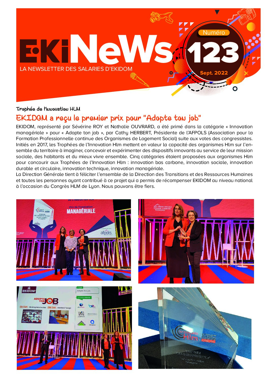 Image de couverture du journal Ekipages Ekinews n°123