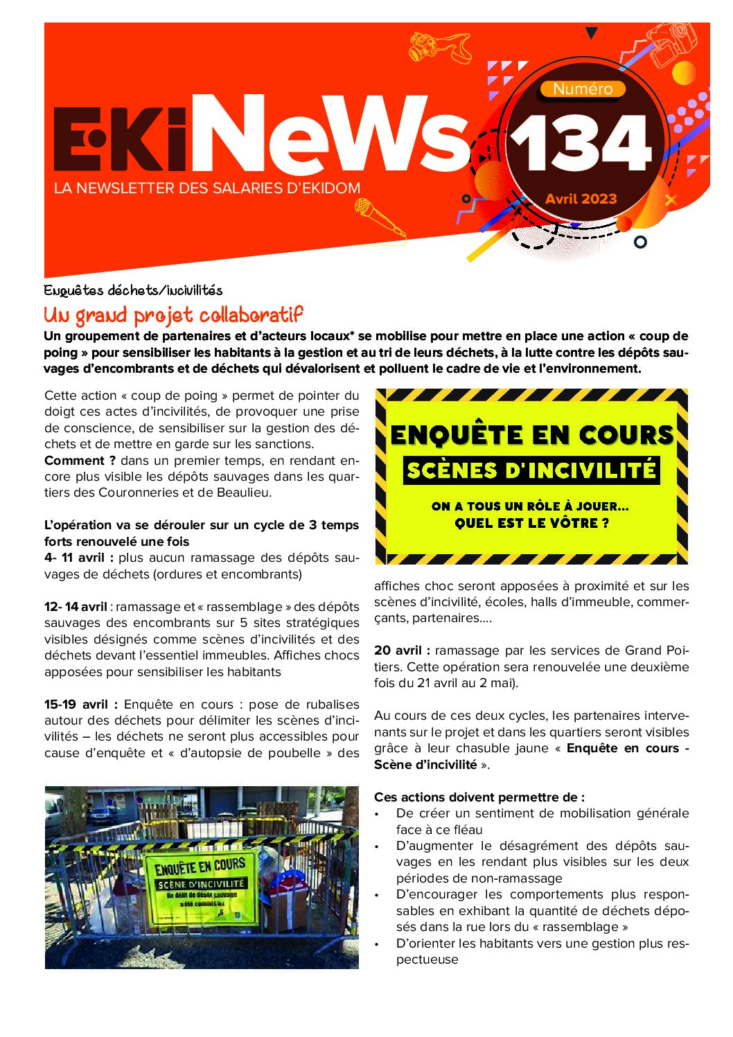 Image de couverture du journal Ekipages Ekinews n°134